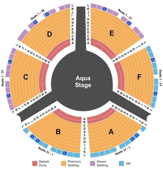 LE REVE INTZONE Seating Map Seating Chart