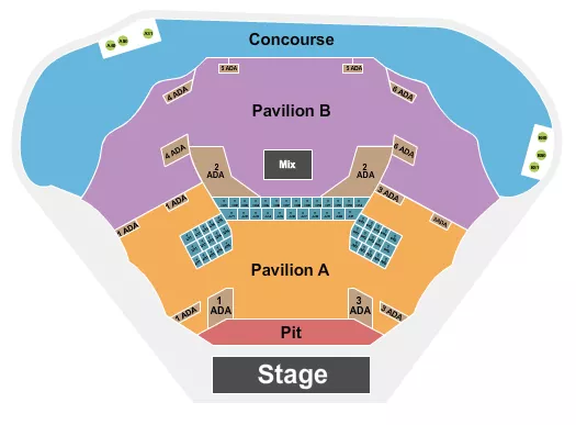 PIT PAVILIONS CONCOURSE Seating Map Seating Chart