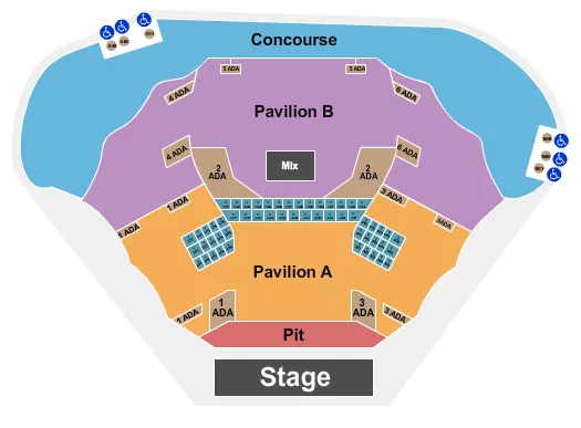 PIT PAVILIONS CONCOURSE Seating Map Seating Chart