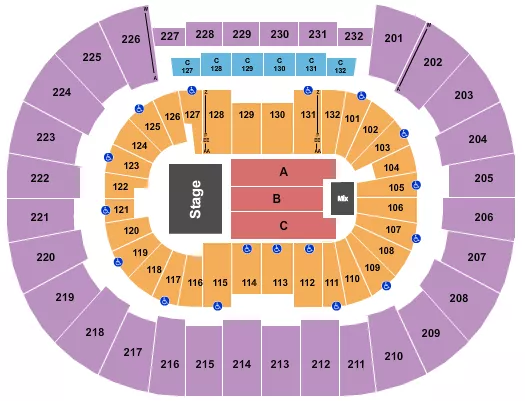 ENDSTAGE 8 Seating Map Seating Chart
