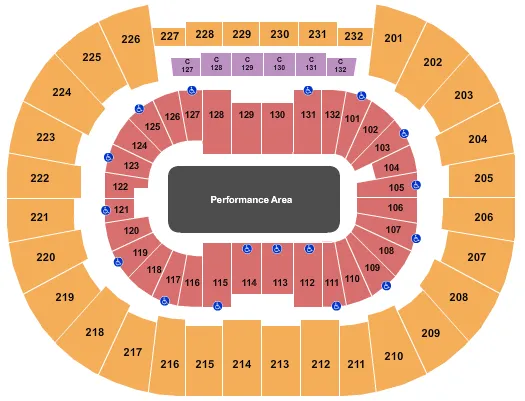 MONSTERJAM Seating Map Seating Chart
