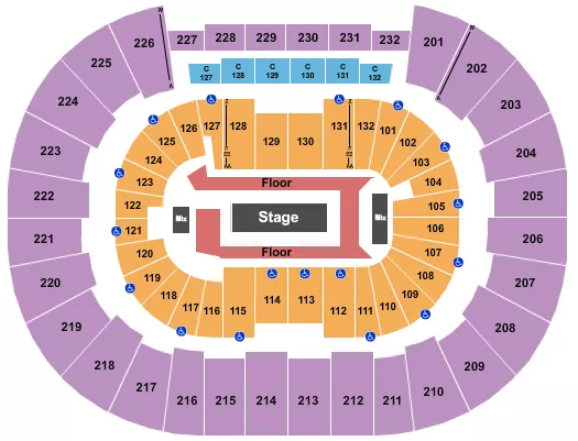 ROD WAVE Seating Map Seating Chart