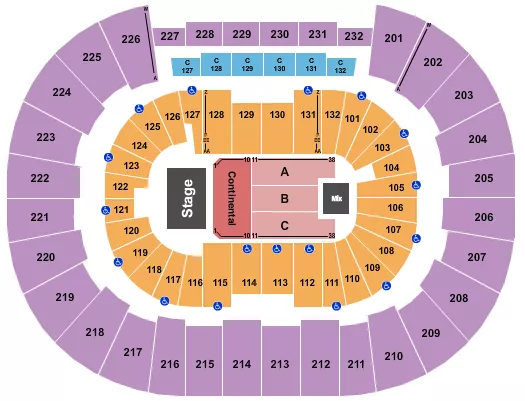 THIRD DAY Seating Map Seating Chart