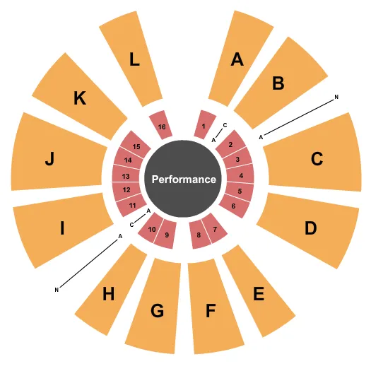 UNIVERSOUL CIRCUS Seating Map Seating Chart
