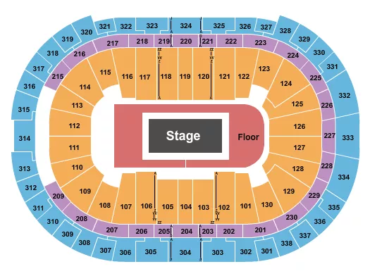 BILLIE EILISH Seating Map Seating Chart