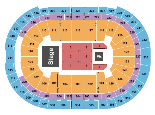ENDSTAGE 6 Seating Map Seating Chart