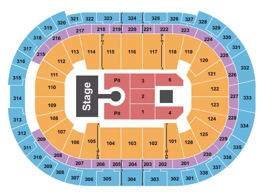WEEZER Seating Map Seating Chart