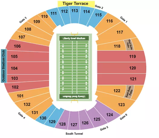 FOOTBALL 2 Seating Map Seating Chart