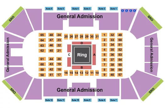DYNASTY COMBAT Seating Map Seating Chart