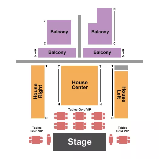 ENDSTAGE GC Seating Map Seating Chart