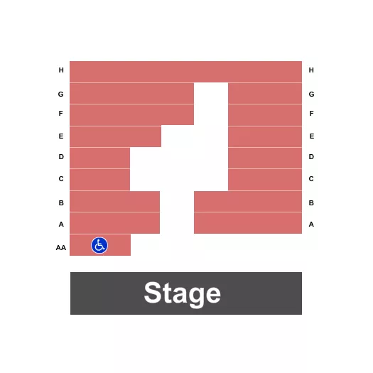 ENDSTAGE Seating Map Seating Chart