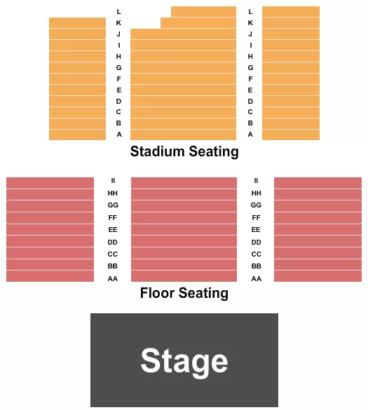 ENDSTAGE 2 Seating Map Seating Chart