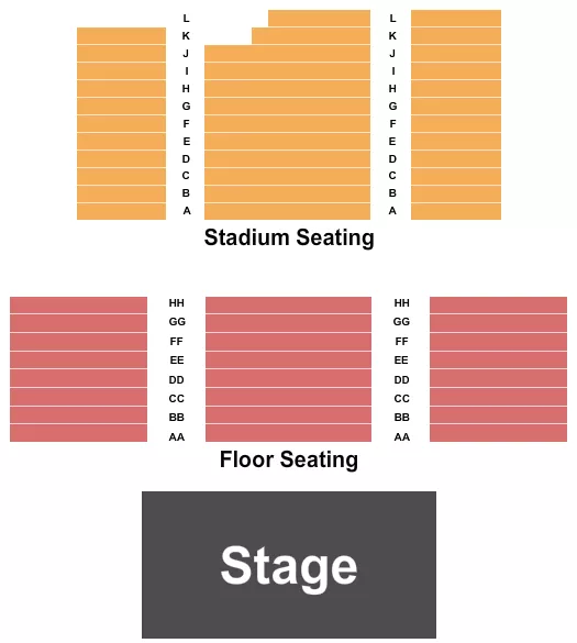 ENDSTAGE Seating Map Seating Chart