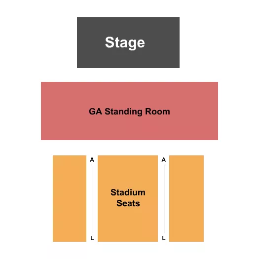 GA FLOOR STADIUM SEATS Seating Map Seating Chart