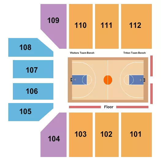 BASKETBALL Seating Map Seating Chart