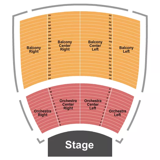 ENDSTAGE Seating Map Seating Chart
