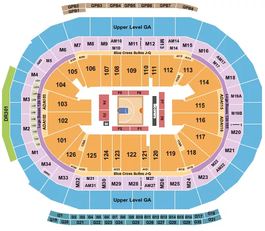 BASKETBALL BIG3 Seating Map Seating Chart