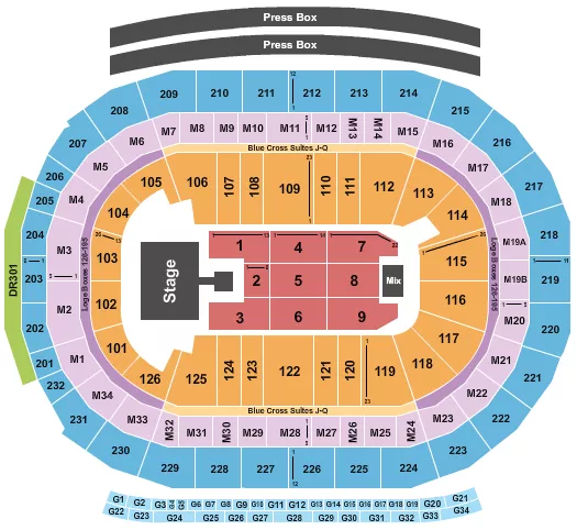 BRANDY Seating Map Seating Chart