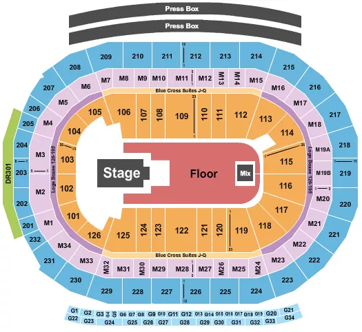 PLAYBOI CARTI Seating Map Seating Chart