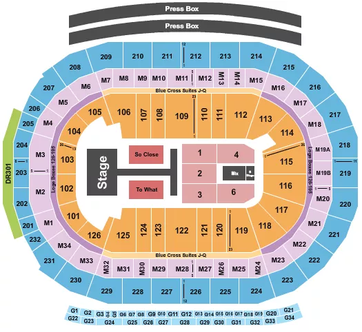 TATE MCRAE Seating Map Seating Chart