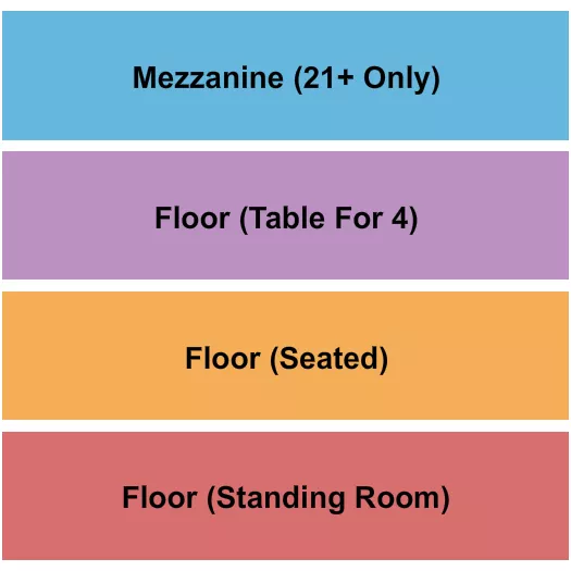 LITTLE ROCK HALL AR FLOOR MEZZ Seating Map Seating Chart