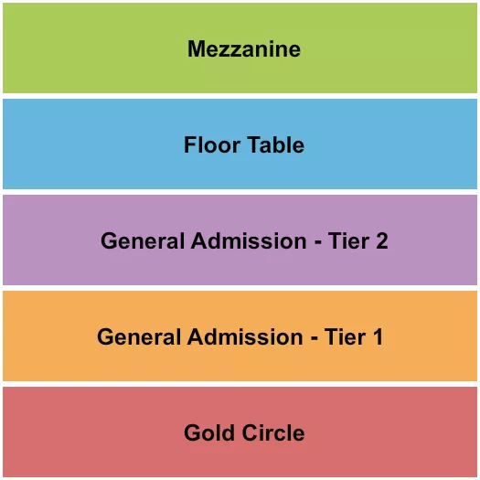 LITTLE ROCK HALL AR GA GC TABLE MEZZ Seating Map Seating Chart