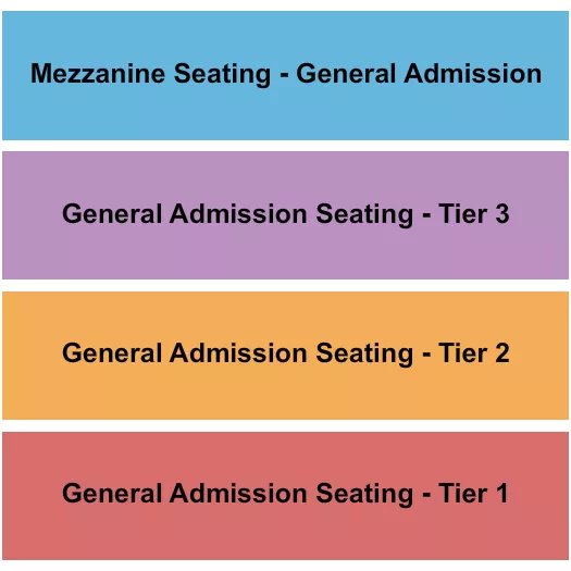 LITTLE ROCK HALL AR GA SEATING BY TIER MEZZ Seating Map Seating Chart
