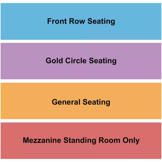 LITTLE ROCK HALL AR GC GA MEZZ 2 Seating Map Seating Chart
