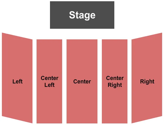 LIVE CASINO HOTEL PHILADELPHIA END STAGE Seating Map Seating Chart