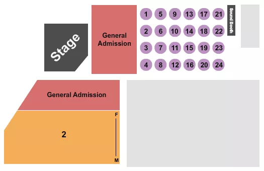 ENDSTAGE GA TABLES 2 Seating Map Seating Chart