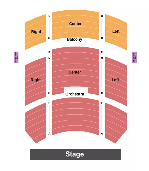 END STAGE Seating Map Seating Chart
