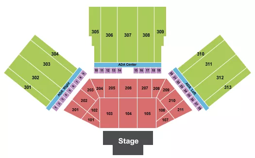 ENDSTAGE Seating Map Seating Chart