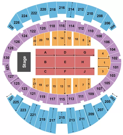 ENDSTAGE 2 Seating Map Seating Chart