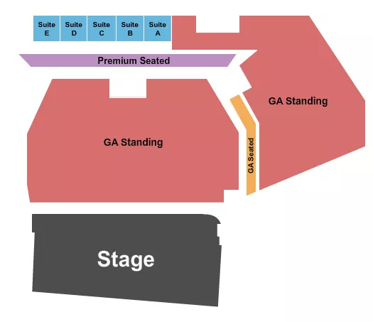 ENDSTAGE GA FLOOR 2 Seating Map Seating Chart