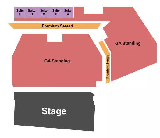 ENDSTAGE GA FLOOR 3 Seating Map Seating Chart