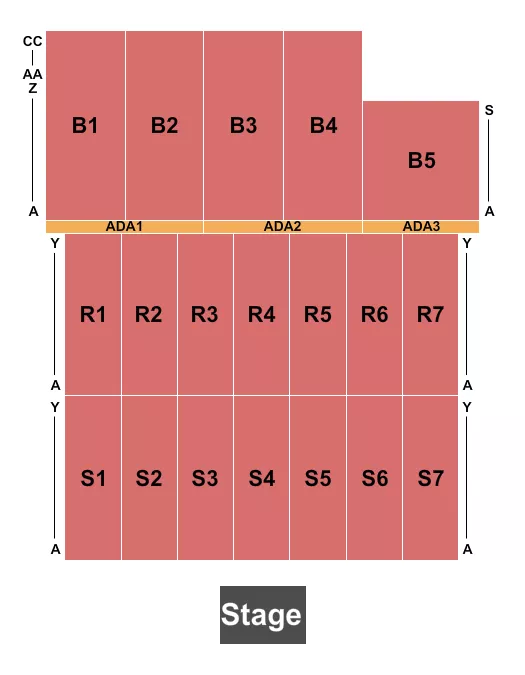 ENDSTAGE 2 Seating Map Seating Chart