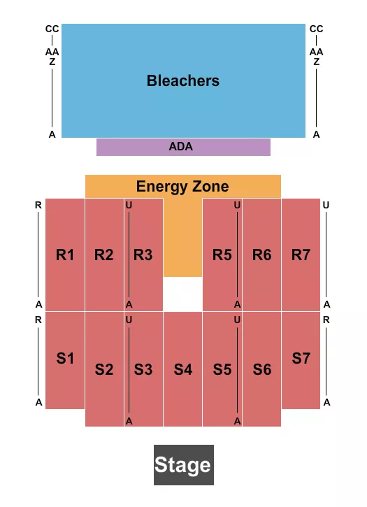 ENDSTAGE 3 Seating Map Seating Chart