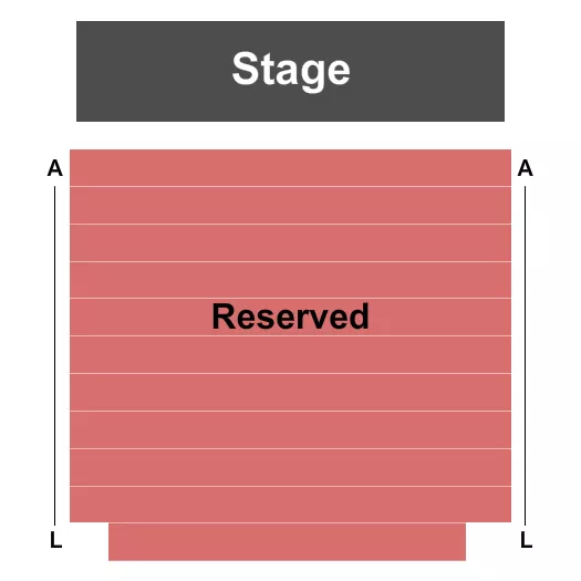 END STAGE Seating Map Seating Chart
