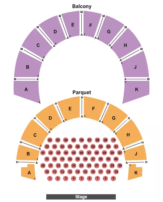 ENDSTAGE TABLES Seating Map Seating Chart