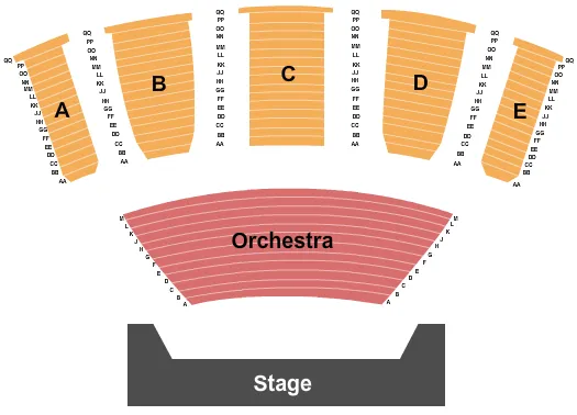 ENDSTAGE 2 Seating Map Seating Chart
