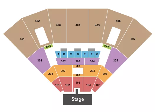 ENDSTAGE CATWALK Seating Map Seating Chart