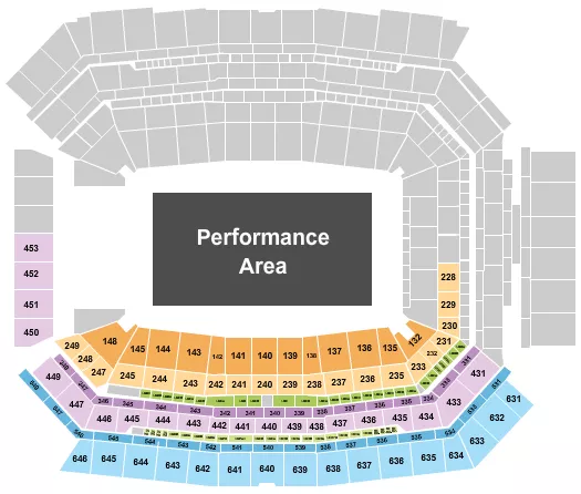 DRUM CORPS Seating Map Seating Chart