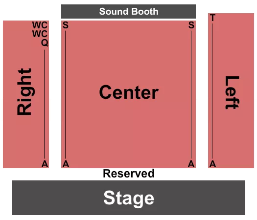 ENDSTAGE Seating Map Seating Chart