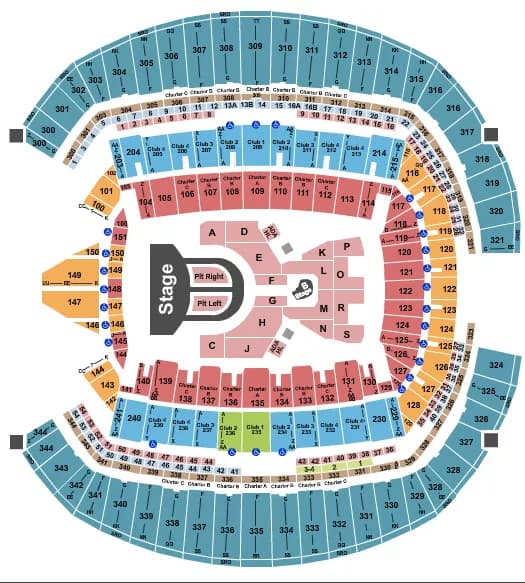 KAROL G Seating Map Seating Chart
