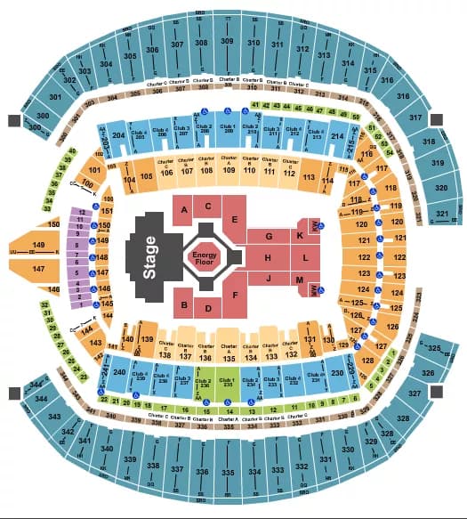 KENDRICK LAMAR Seating Map Seating Chart