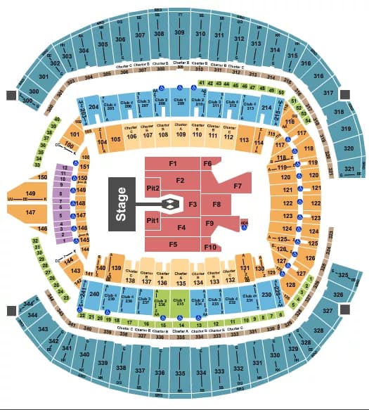 MORGAN WALLEN Seating Map Seating Chart
