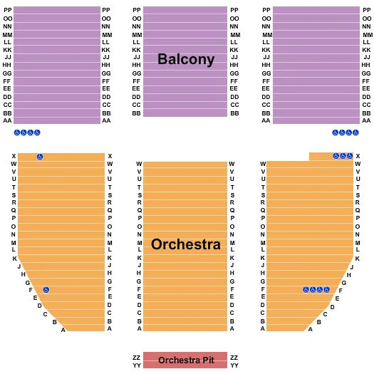 END STAGE Seating Map Seating Chart