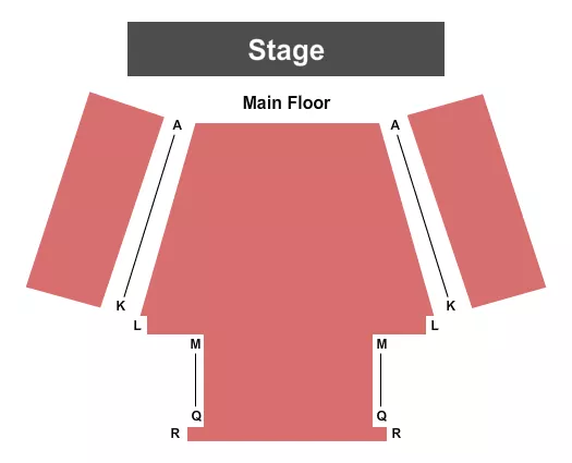 LYCEUM THEATRE ARROW ROCK END STAGE Seating Map Seating Chart