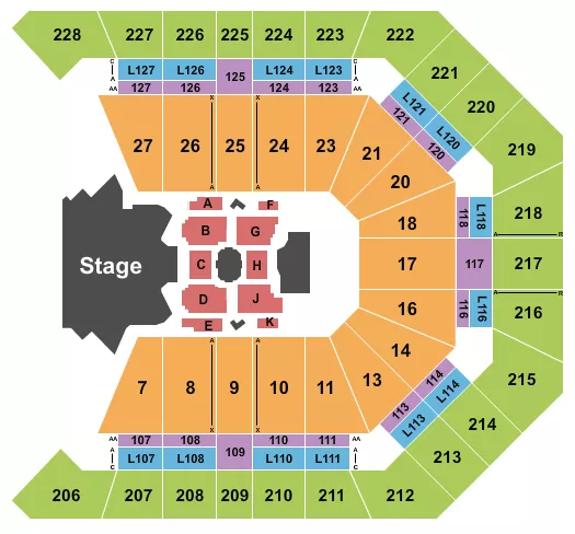 LATIN GRAMMY AWARDS Seating Map Seating Chart