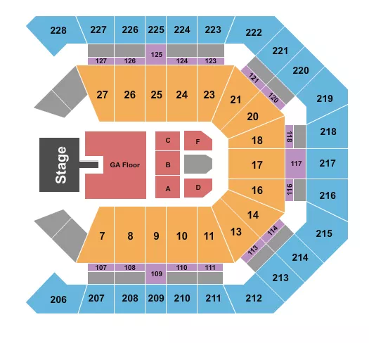 LORDE Seating Map Seating Chart